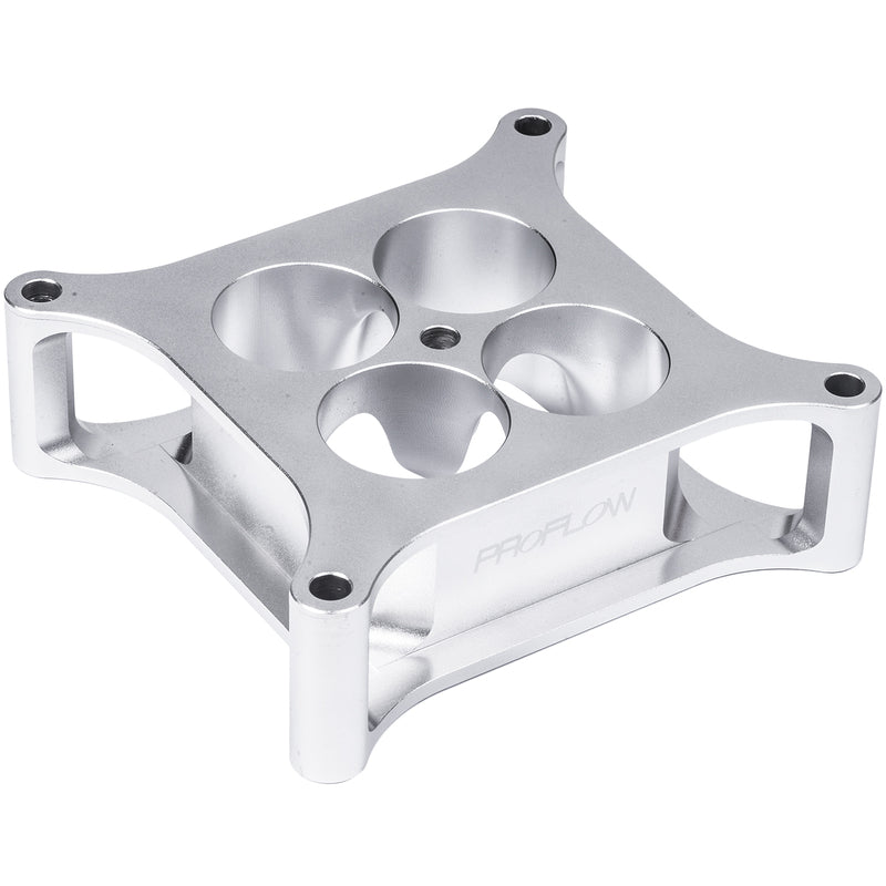 Proflow Carburettor Spacer, Aluminium, 2 in. Thick, Tapered Combo, 4150 Square Bore