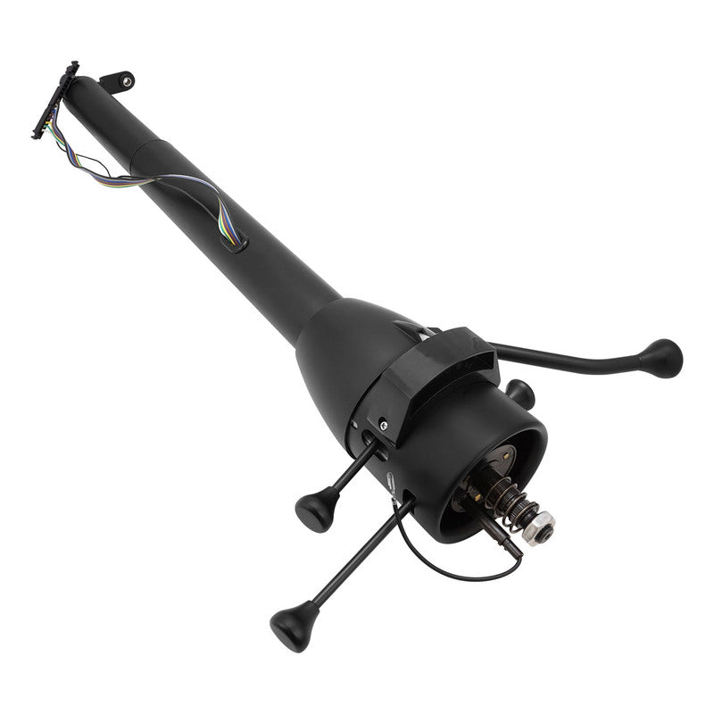 Proflow Universal Steering Column, Automatic Collapsible Column, 5 Position Tilt, 30" Long, Black Powder Coat, Kit