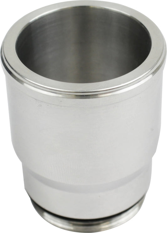 Proflow Inlet Fittings, Aluminium, 1.500 in. Hose to 1 3/16 in. Straight Cut Male, Silver Anodised