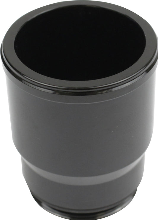 Proflow Inlet Fittings, Aluminium, 1.500 in. Hose to 1 3/16 in. Straight Cut Male, Black Anodised