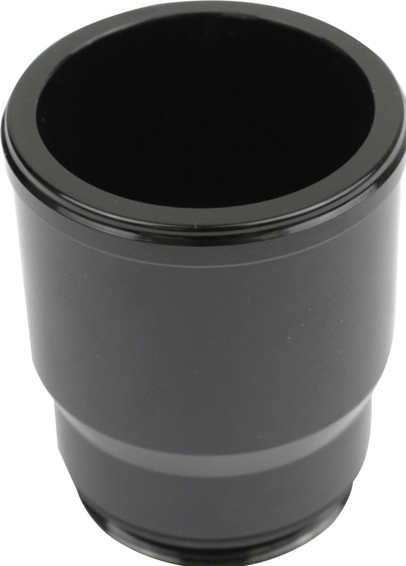 Proflow Inlet Fittings, Aluminium, 1.750 in. Hose to 1 3/16 in. Straight Cut Male, Black Anodised