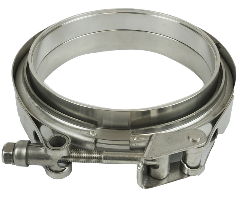 Proflow V-band Exhaust Clamp Quick Release Stainless Steel, Natural, 3.00 in. O.D. Pipe, Kit