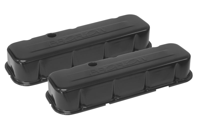 Proflow Valve Covers Steel Black, Tall, For Chevrolet Big Block, Pair