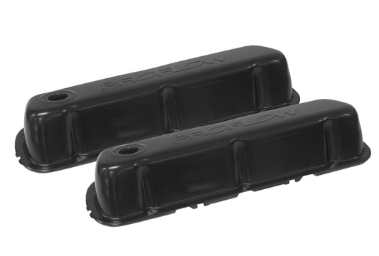 Proflow Valve Covers, Steel Black, Small Block For Ford, 289, 351W, Pair