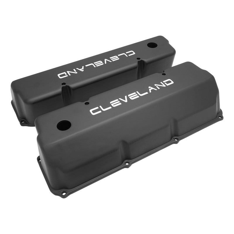 Proflow Valve Covers, Tall Cast Aluminium, Black, Small Block Ford 302, 351C, Pair