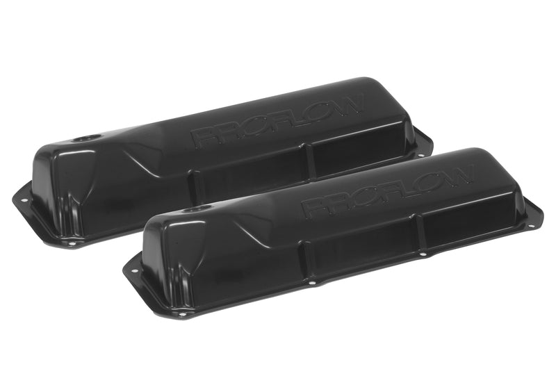 Proflow Valve Covers, Steel Black, Small Block For Ford 302, 301C, Pair