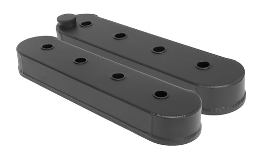 Proflow Valve Covers, LS Aluminium Fabricated, Black Wrinkle, Tall, No Coil Stand, Pair