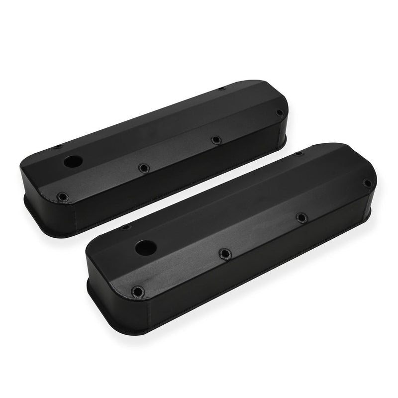 Proflow Valve Covers, Tall, Fabricated Aluminum, Black Powder Coated For Ford, Big Block 429, 460, Pair