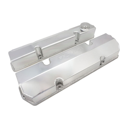 Proflow Valve Covers, Fabricated Aluminium, Billet Base, For Holden V8 Late, VN-VT, 304/308, Raw Finish, Set