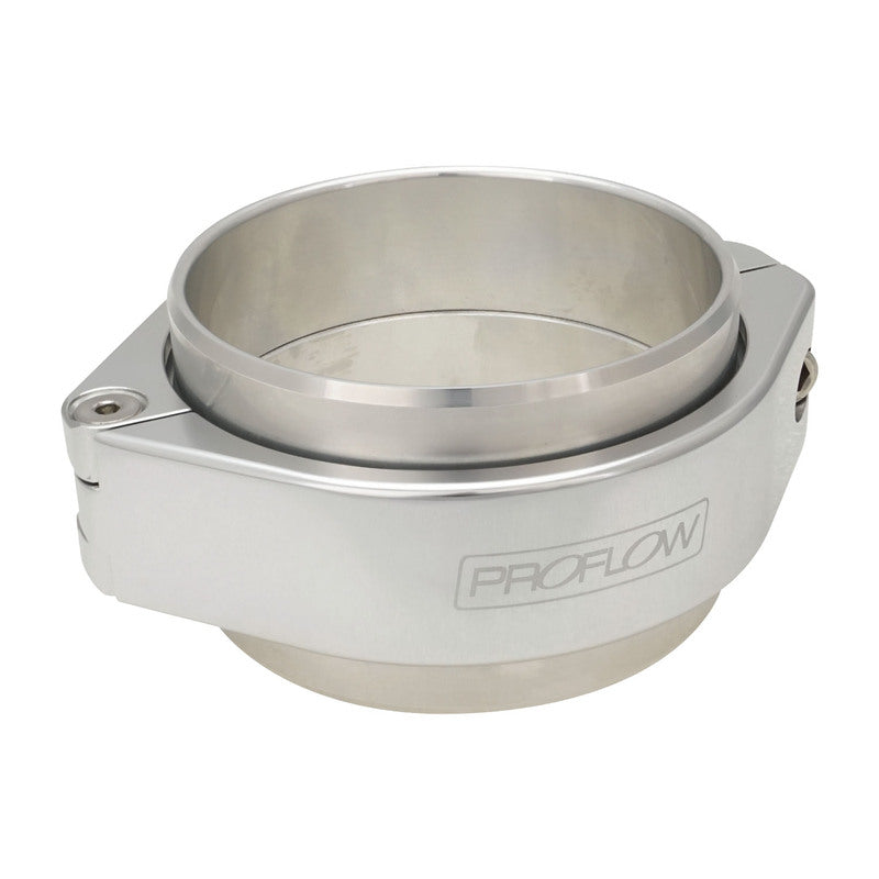 Proflow Intercooler Boost Clamp Coupler, 4.00'' Tubing, Billet Aluminium, Silver Anodised