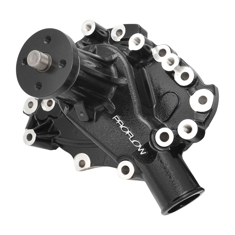 Proflow Water Pump, CoolMax, Mechanical, High-Volume, Aluminium, Black Powdercoat , For Ford 302 351C Each