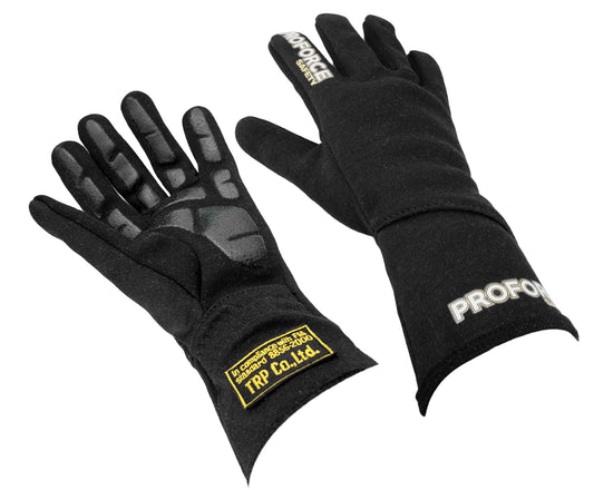 Proforce Driving Gloves, Pro 1 Racing, Double Layer, Nomex, Black, FIA, Large, Pair