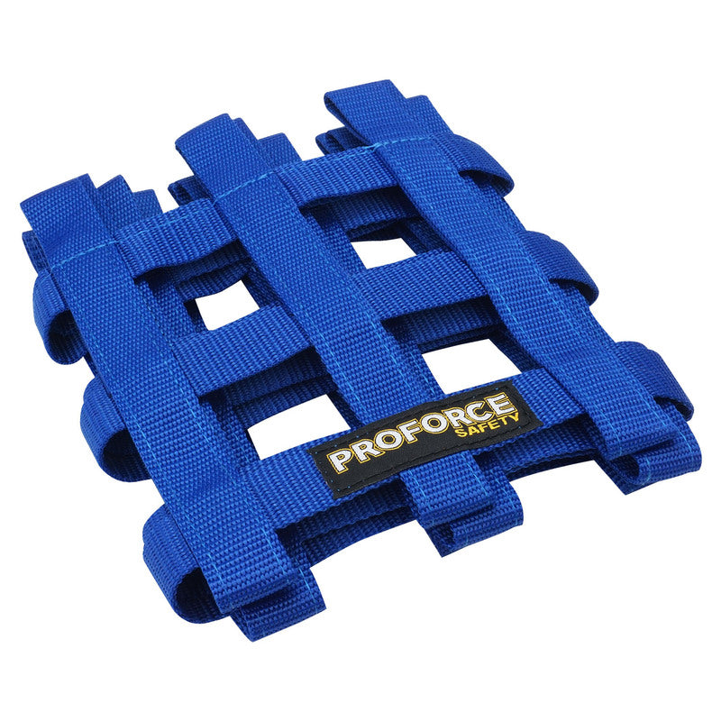 Proforce Window Net, Blue, Nylon, Ribbon, Rectangle, 23 in. x 18 in.