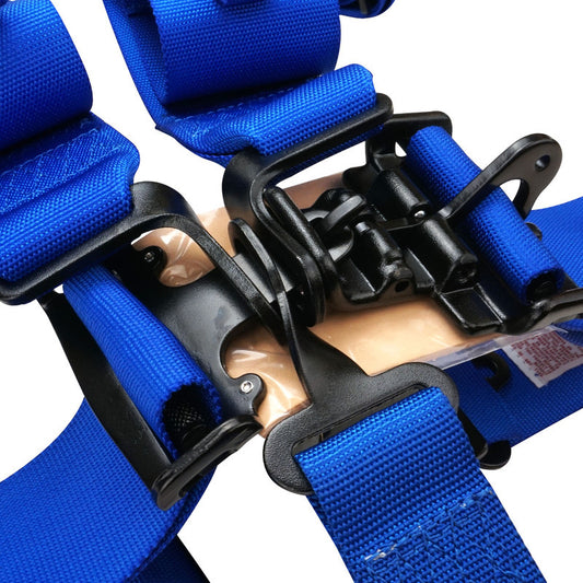 Proforce Safety (SFI Date Ending 31st Dec 2022) Racing Harness, SFI 16.1, 5 Point Latch, Individual-Type, Bolt-In, Floor or Roll Bar Mount, Blue, Each