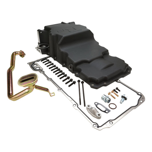 RTS Oil Pan Cast Aluminium Black, 427 Stoker, Early Holden or Chev with LS Engine Swap, up to 4.00" Stroke, Each