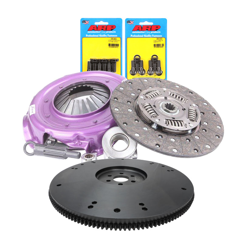 RTS Clutch & Billet Black Flywheel Assembly, Xtreme Clutch Kit, For Ford V8, Bronco Bolt Pattern 10-Spline, 1 1/16 in. Diameter Shaft, 11 in. Diameter