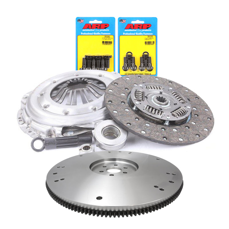 RTS Clutch & Billet Flywheel Assembly, Heavy Duty Clutch Kit, For Ford V8,Multi Bolt Pattern, 10-Spline, 1 1/16 in. Diameter Shaft, 11 in. Diameter Di