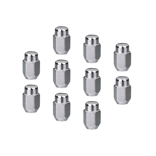 Wheel Lug Kit, Chrome, Acorn Bulge, length 1.42, 14 x 1.50, Set of 10