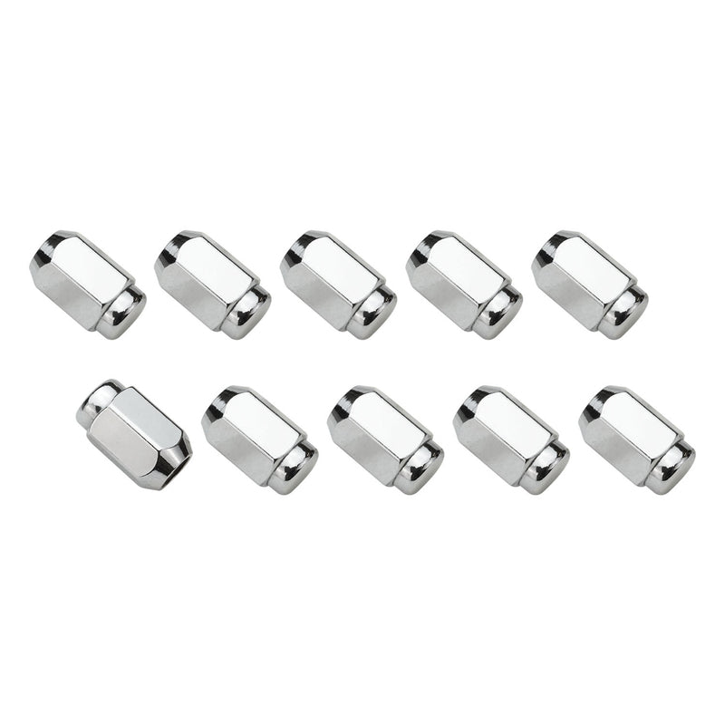 Wheel Lug Nut Kit, Chrome, Acorn Bulge, length 1.42, 12 x 1.50, Set of 10