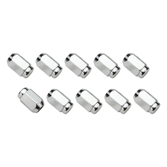 Wheel Lug Nut Kit, Chrome, Acorn Bulge, length 1.42, 12 x 1.50, Set of 10