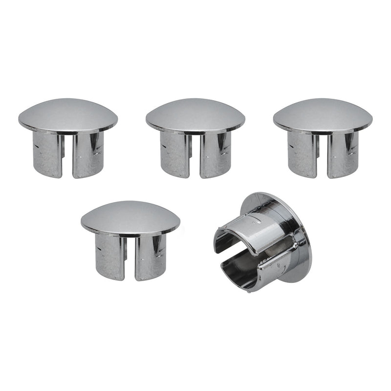 Street Pro Wheel Plugs, Chrome Push In, 11/16 in. Hole, Streetpro, Weld, Cragar, Set of 5