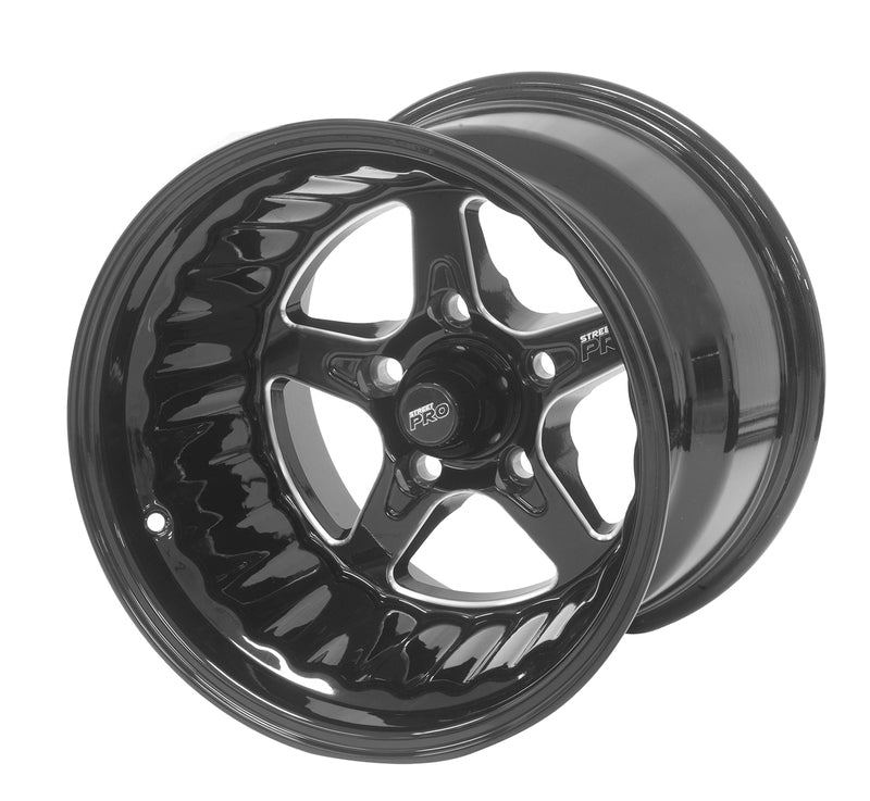 Street Pro ll Convo Pro Wheel Black 15x12' For Holden For Chevrolet Bolt Circle 5x 4.75', (-38) 5.00' Back Space