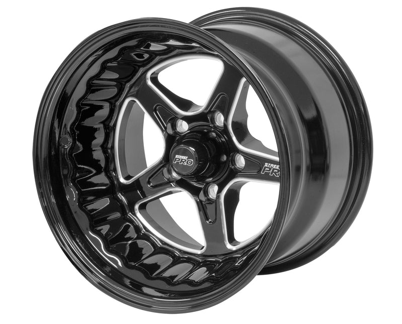 Street Pro ll Convo Pro Wheel Black 15x8.5' For Holden For Chevrolet Bolt Circle 5 x 4.75' (-32) 3.50' Back Space