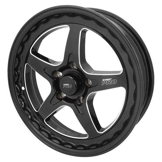 Street Pro ll V Convo Pro Wheel Black 17x4.5 in. For Holden Commodore Bolt Circle 5 x 120mm (0) 2.75 in. Back Space