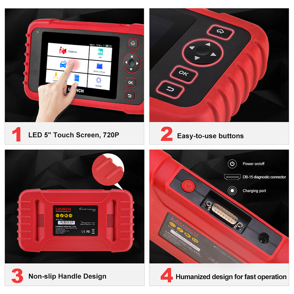 LAUNCH CRP123X Car Scanner OBD2 Code Reader ABS SRS Engine Diagnostic Scan Tool