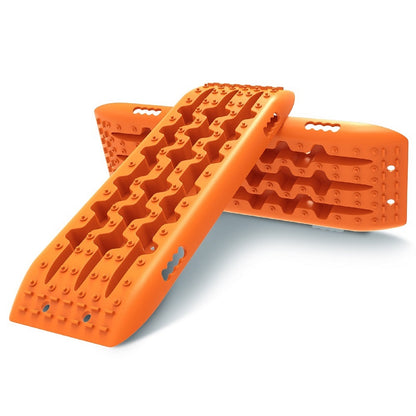 X-BULL KIT1 Recovery track Board Traction Sand trucks strap mounting 4x4 Sand Snow Car ORANGE