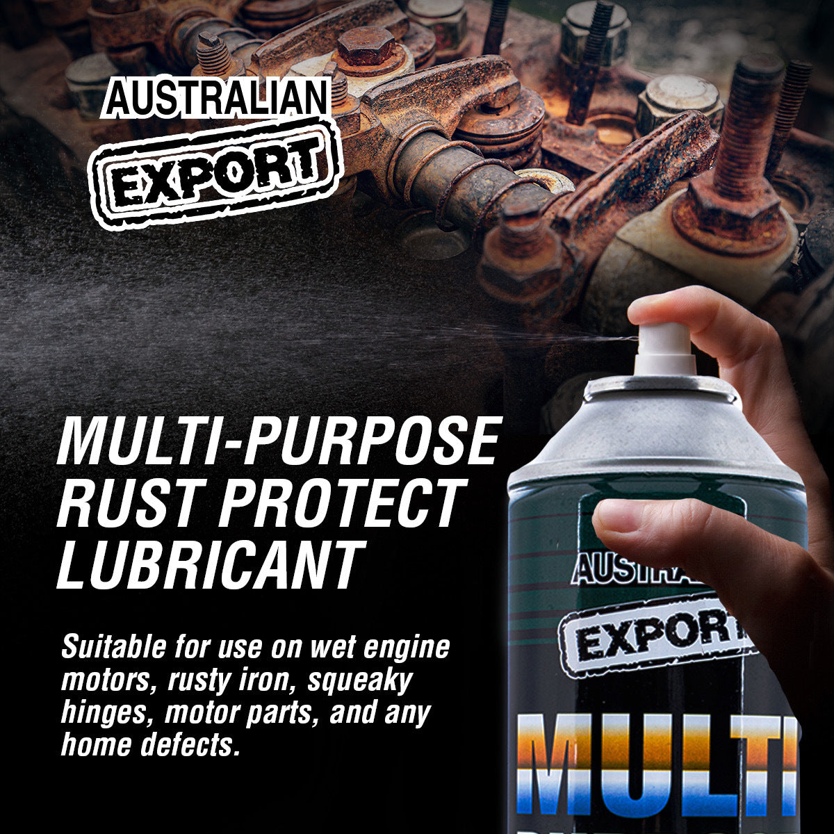 Australian Export 12PCE W.D Water Spray Dispersant Lubricant Rust Prevention 400g