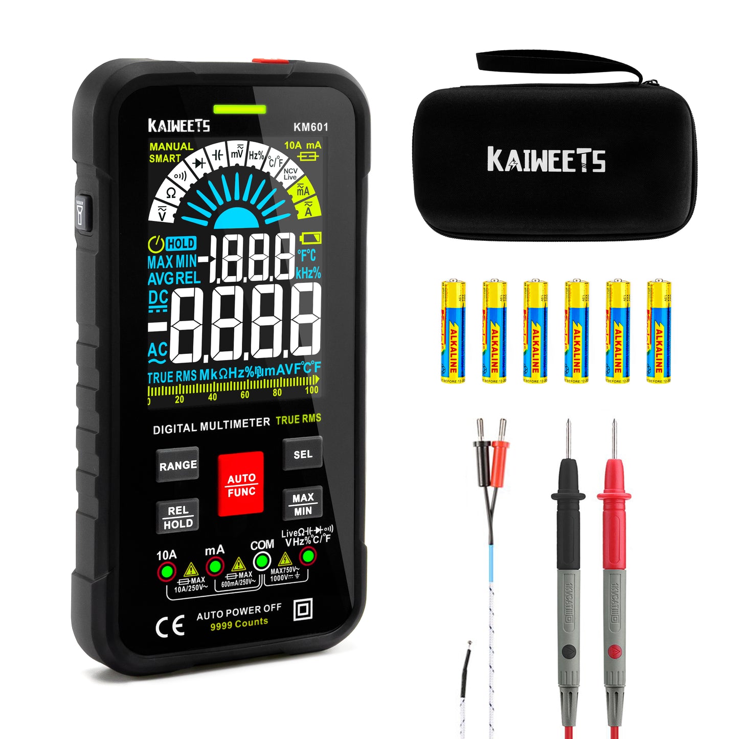 KAIWEETS Digital Multimeter Voltmeter Smart Electrical Tester