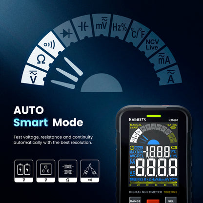 KAIWEETS Digital Multimeter Voltmeter Smart Electrical Tester