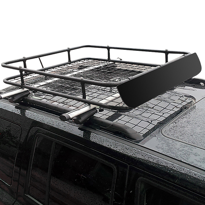 Universal Roof Rack Basket - Car Luggage Carrier Steel Cage Vehicle Cargo